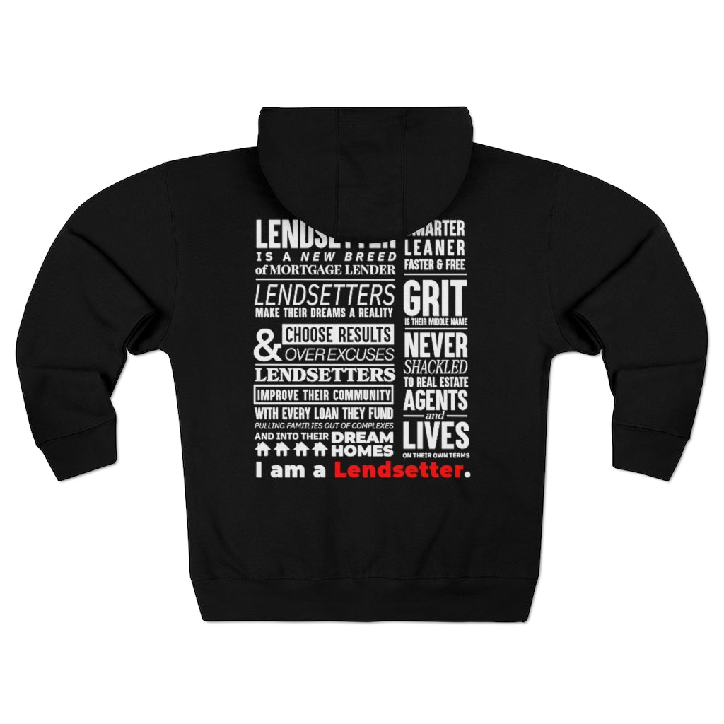 #LENDSETTER Unisex Premium Full Zip Hoodie