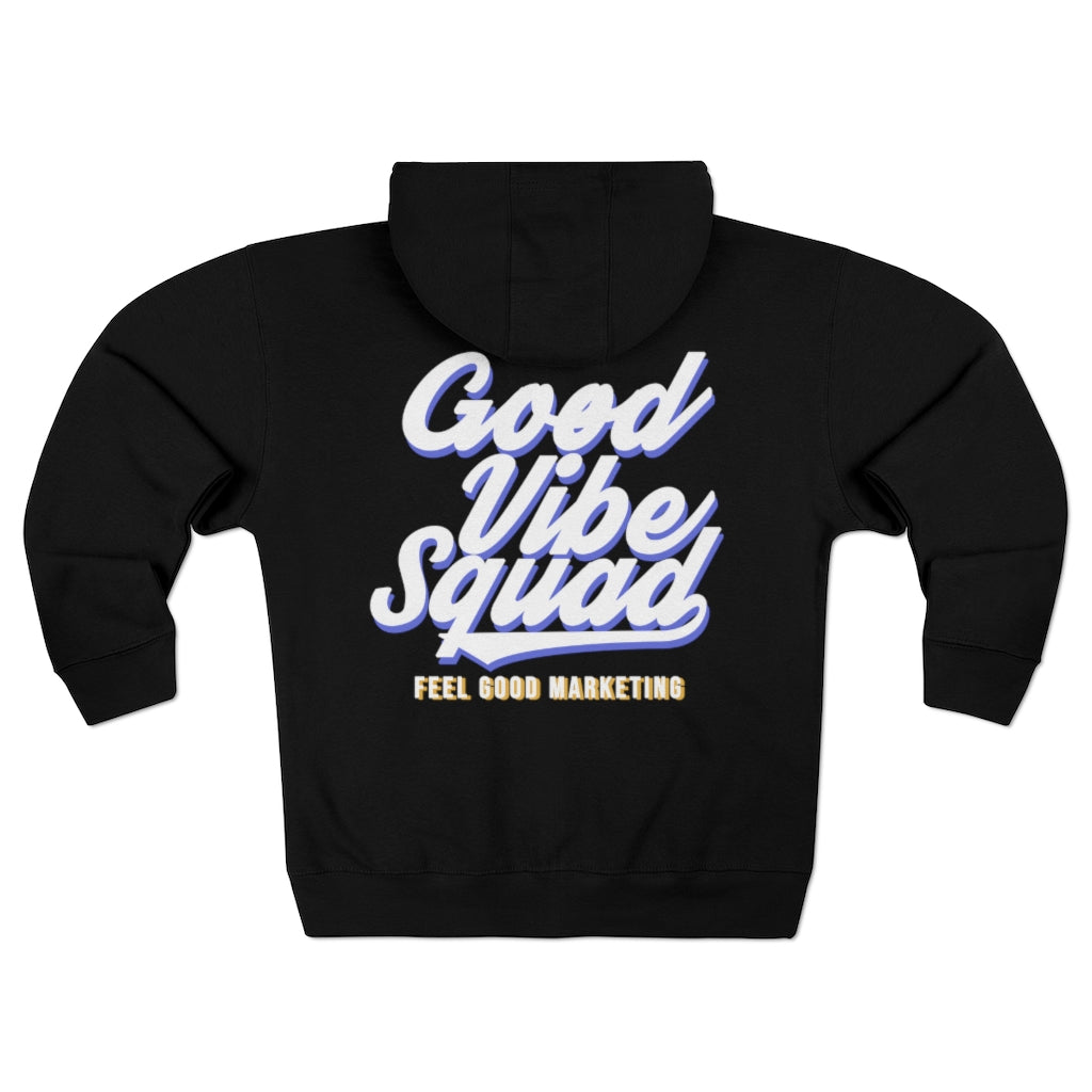 Chill Soft Purple/Yellow Unisex Premium Full Zip Hoodie