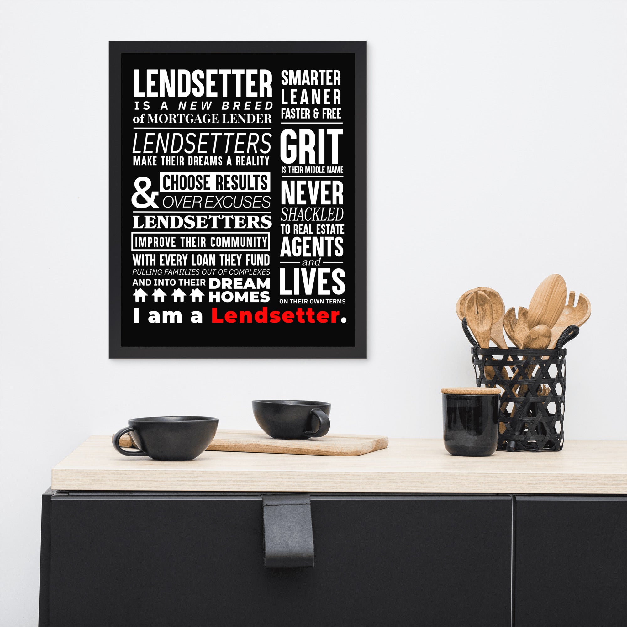 Lendsetter Vintage Framed Poster
