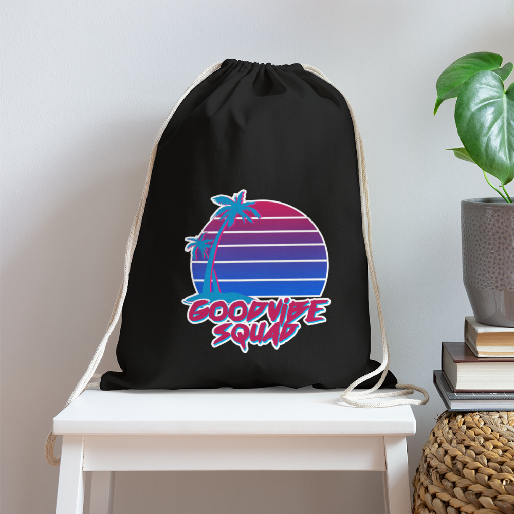 GVS Miami Vice Cotton Drawstring Bag - black