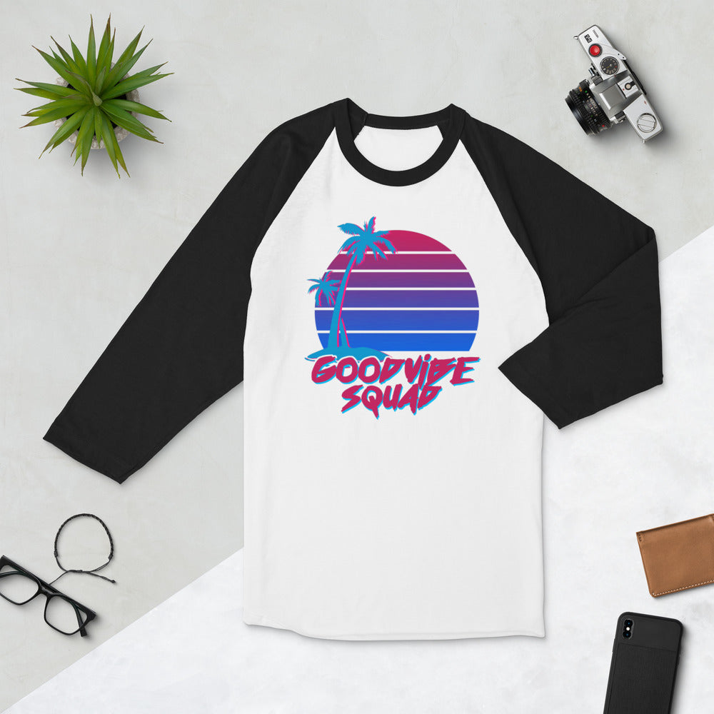 Miami Vice 3/4 sleeve raglan shirt