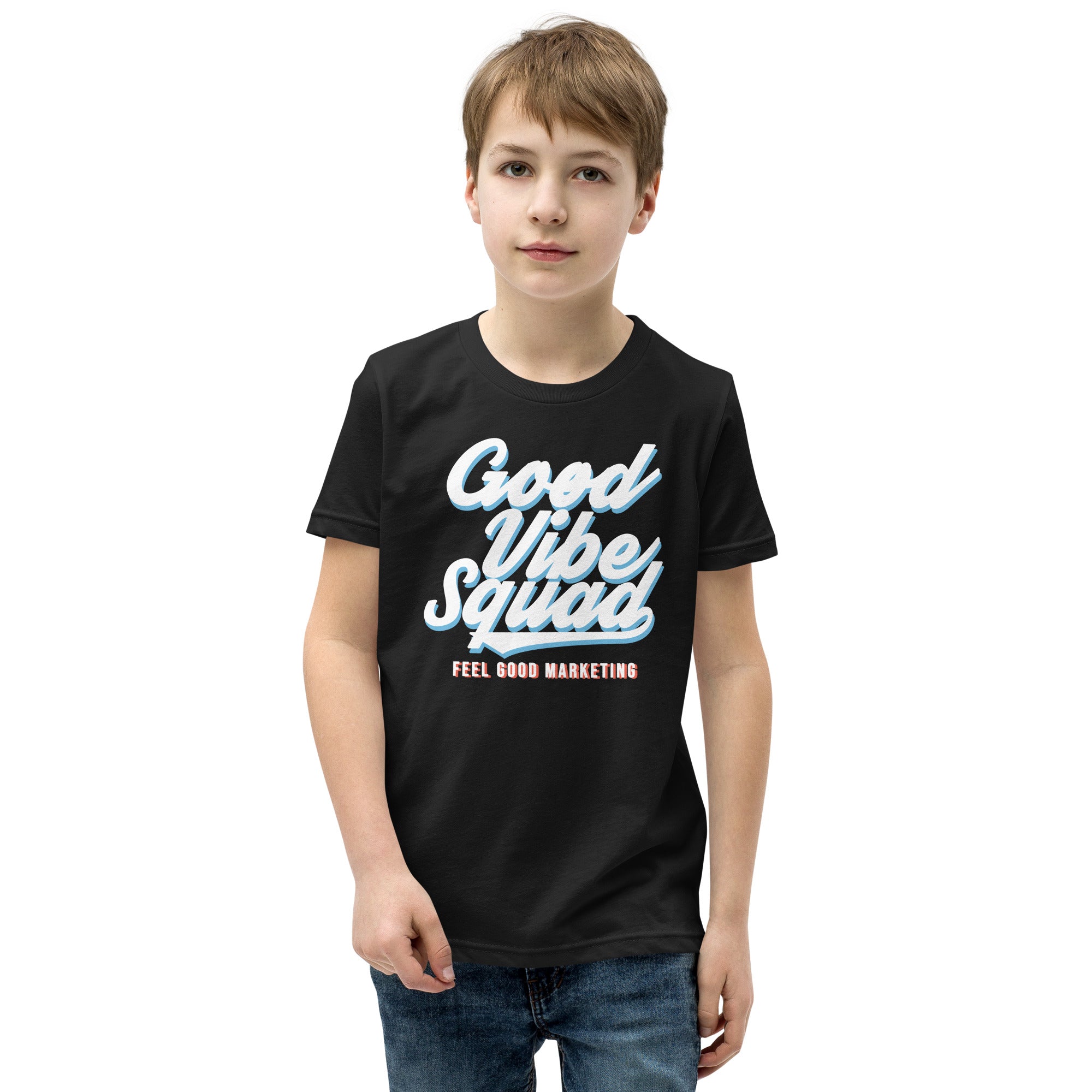 Chill Soft Blue/Red Youth Short Sleeve T-Shirt