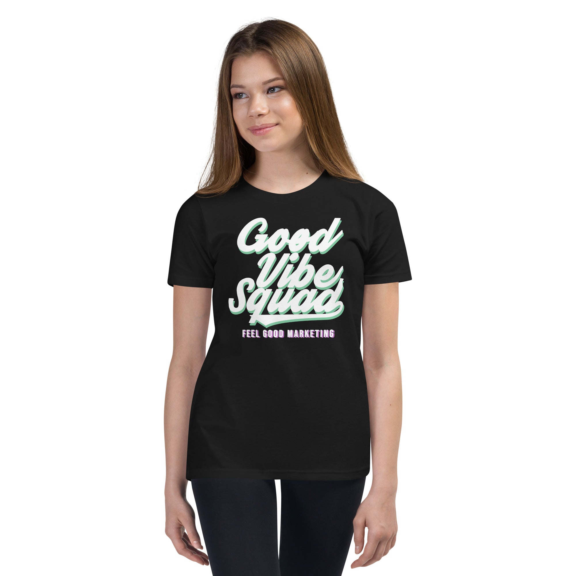 Chill Aqua/Purple Youth Short Sleeve T-Shirt